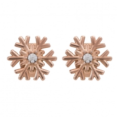 iXXXi Ohrstecker Snowflake rosegold