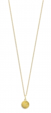 SPIRIT ICONS Sunshine Kette 45cm silber vergoldet mit Diamant 0,0125ct Wvs