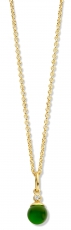 SPIRIT ICONS Figaro Kette 45cm grün 6mm silber vergoldet
