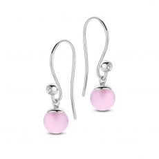 SPIRIT ICONS Figaro Ohränger pink 6mm silber