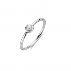 SPIRIT ICONS Pearl Ring silber glänzend mit Süßwasserperle