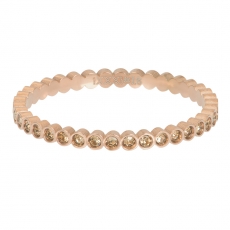 iXXXi Füllring rosegold Small Circle Stone Peach