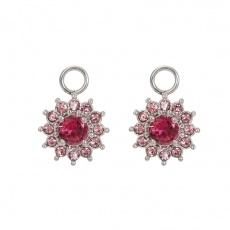 iXXXi Hoop Charms silber Lucia Fuchsia