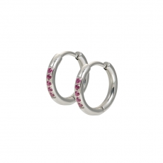 iXXXi Hoops silber Fuchsia