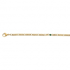 iXXXi Armband gold Memories Emerald (Ø16-19cm)