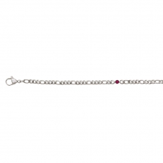iXXXi Armband silber Memories Fuchsia (Ø16-19cm)