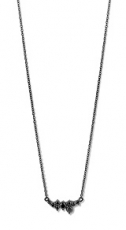 SPIRIT ICONS Aria Halskette 45cm silber grau rhodiniert mit Zirkonia