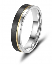 Black Titanium Modell Herrenring H-BT-02