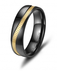 Black Titanium Modell Herrenring H-BT-03