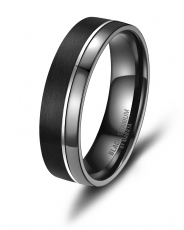 Black Titanium Modell Herrenring H-BT-07