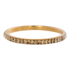 iXXXi Füllring Zirconia Topaz gold