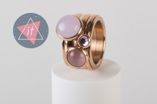 iXXXi Kombi 12 mm rosegold/rose Stones