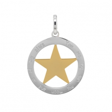 Symbol Anhänger Stern Ø 38 mm You are my sun, my moon, and all of my stars