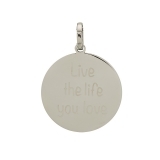 iXXXi Text-Anhänger Ø 38 mm Live the life you love