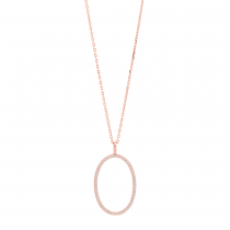 EmilyNor Halskette 60+10cm/ Ø 25mm rosé vergoldet