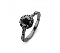 SPIRIT ICONS Romance Ring silber grau rhodiniert