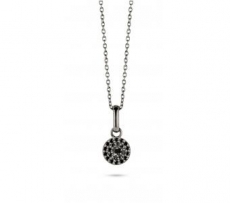 SPIRIT ICONS Luxury Kette 45cm silber grau rhodiniert