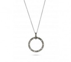 SPIRIT ICONS Raw Kette 45cm silber grau rhodiniert
