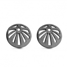 SPIRIT ICONS Sunset Ohrstecker silber grau rhodiniert