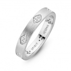 SPIRIT ICONS Shine Ring silber