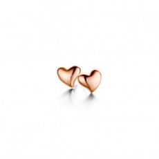 SPIRIT ICONS Heart Ohrstecker silber rosevergoldet