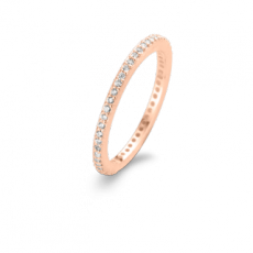SPIRIT ICONS Chic Rustic 1,5mm Ring silber rosevergoldet ~Auslaufmodell~