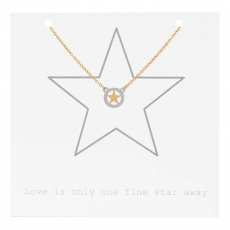 Star on giftcard (Star Ø 1cm)