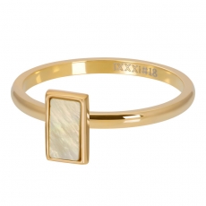 iXXXi Füllring Shell Stone Yellow gold