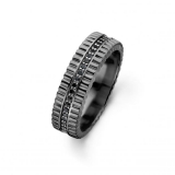 SPIRIT ICONS Imitation Ring silber grau rhodiniert