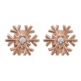 iXXXi Ohrstecker Snowflake rosegold