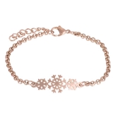 iXXXi Bracelet Snowflake rosegold (17+3cm)