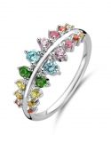 SPIRIT ICONS Empress Ring silber multicoloured Zirkonia