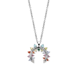 SPIRIT ICONS Empress Kette 45cm silber multicoloured Zirkonia