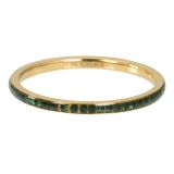 iXXXi Füllring gold Zirkonia Emerald