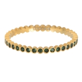 iXXXi Füllring gold Small Circle Stone Emerald