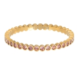 iXXXi Füllring gold Small Circle Stone Pink