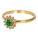 iXXXi Füllring gold Lucia Small Emerald