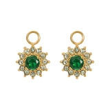 iXXXi Hoop Charms gold Lucia Emerald