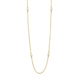 SPIRIT ICONS Athena Kette 70cm silber vergoldet mit Süßwasserperlen