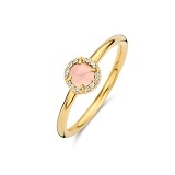 SPIRIT ICONS Euphoria Ring silber vergoldet pink mit Zirkonia