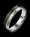 Black Titanium Modell Herrenring H-BT-02