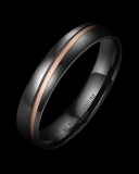 Black Titanium Modell Herrenring H-BT-05