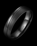 Black Titanium Modell Herrenring H-BT-08