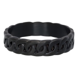 iXXXi Men Füllring 6 mm Curb Chain schwarz matt