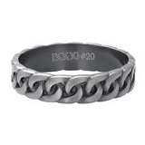 iXXXi Men Füllring 6 mm Curb Chain schwarz matt