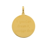 iXXXi Text-Anhänger Ø 38 mm If you can dream it you can do it