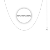 1 mm Halskette (Länge 50+5 cm)