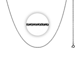 1 mm Halskette (Länge 50+5 cm)
