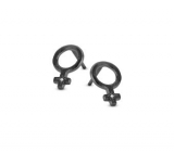 SPIRIT ICONS She Ohrstecker matt silber grau rhodiniert mit Diamant 0,01ct Wvs ~Auslaufmodell~