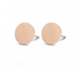 SPIRIT ICONS Glow Ohrstecker silber rosevergoldet mit Diamant